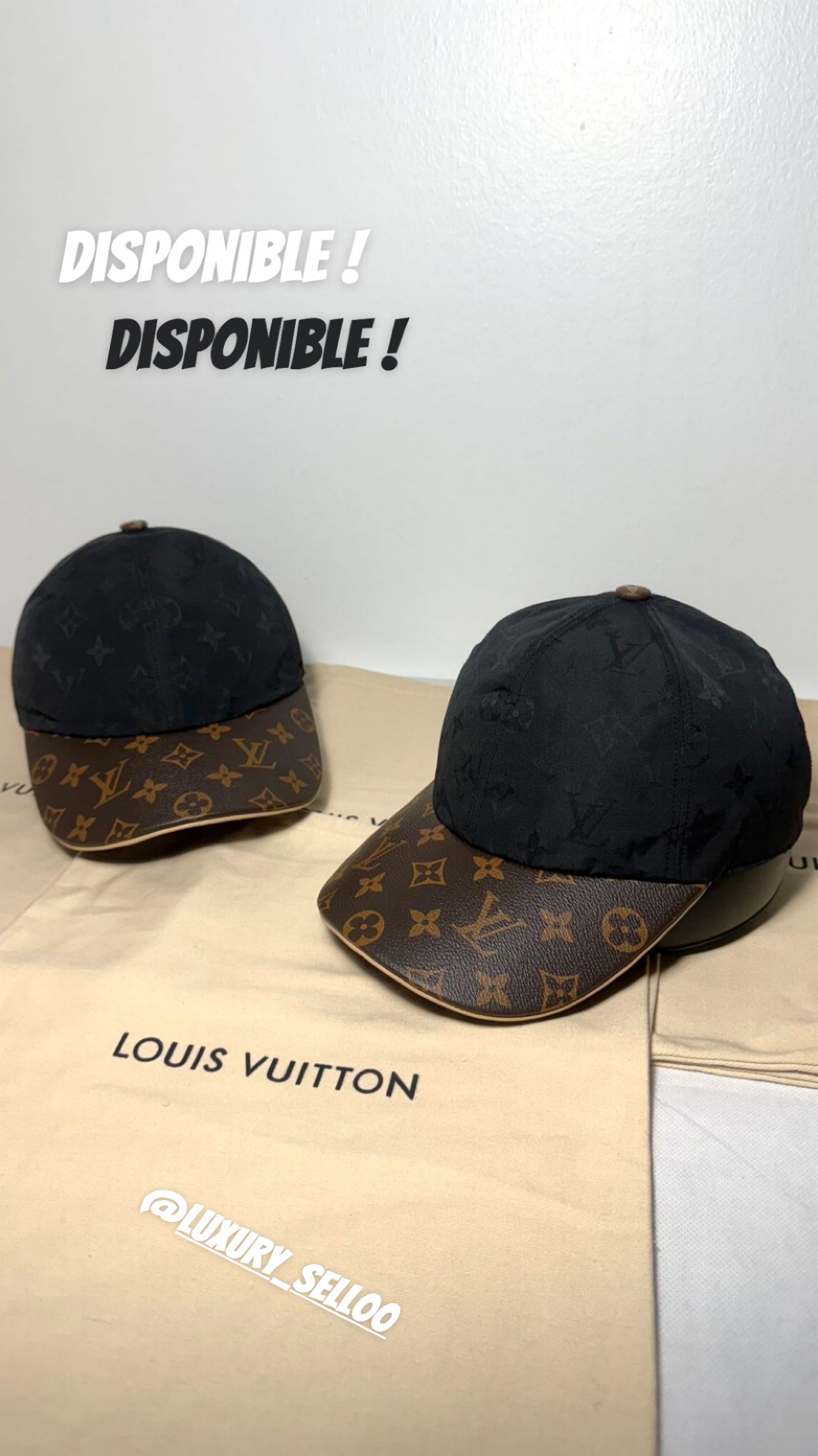 Casquette Louis Vuitton Noir