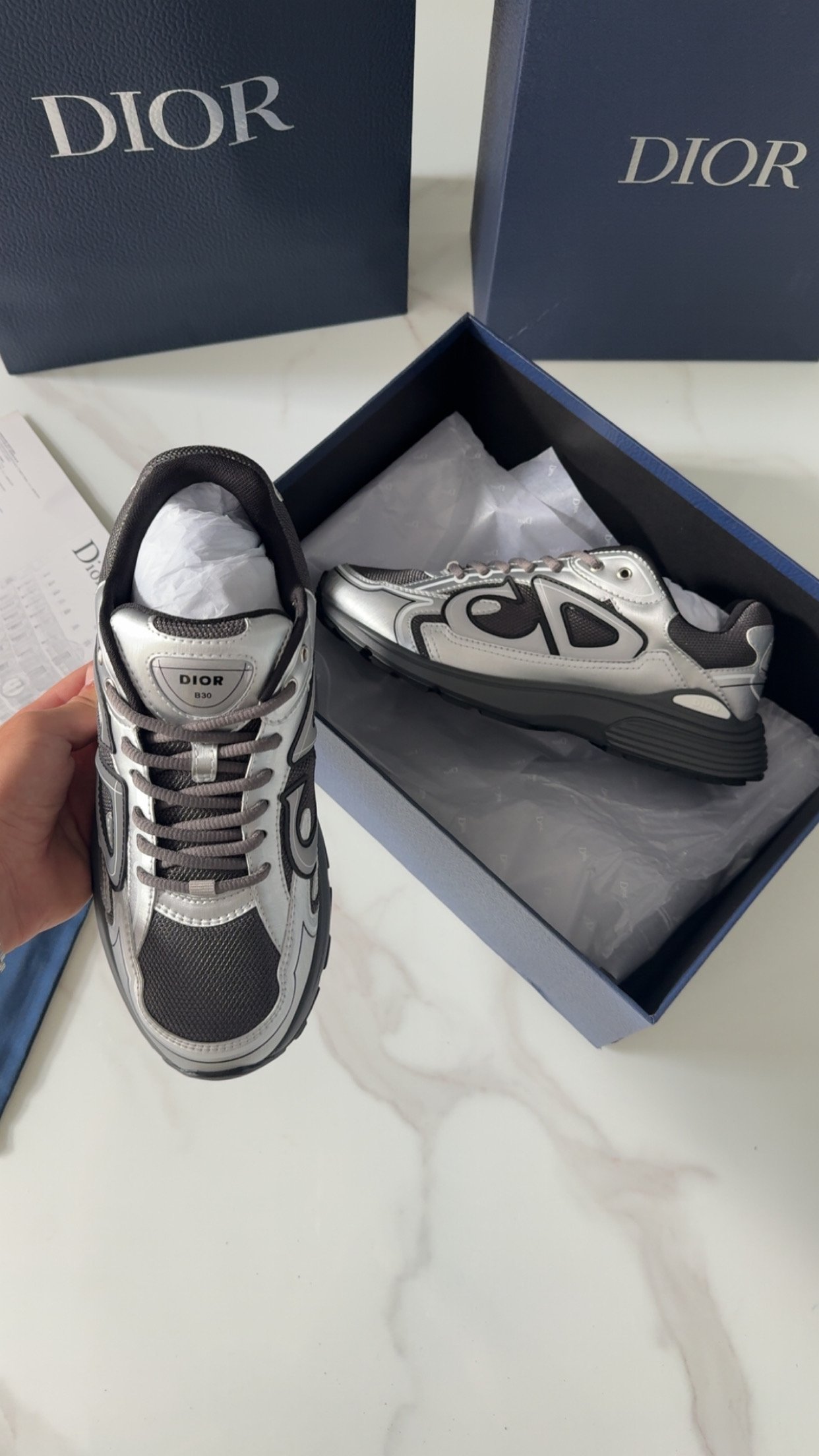 Dior B30 Gris Métallisé