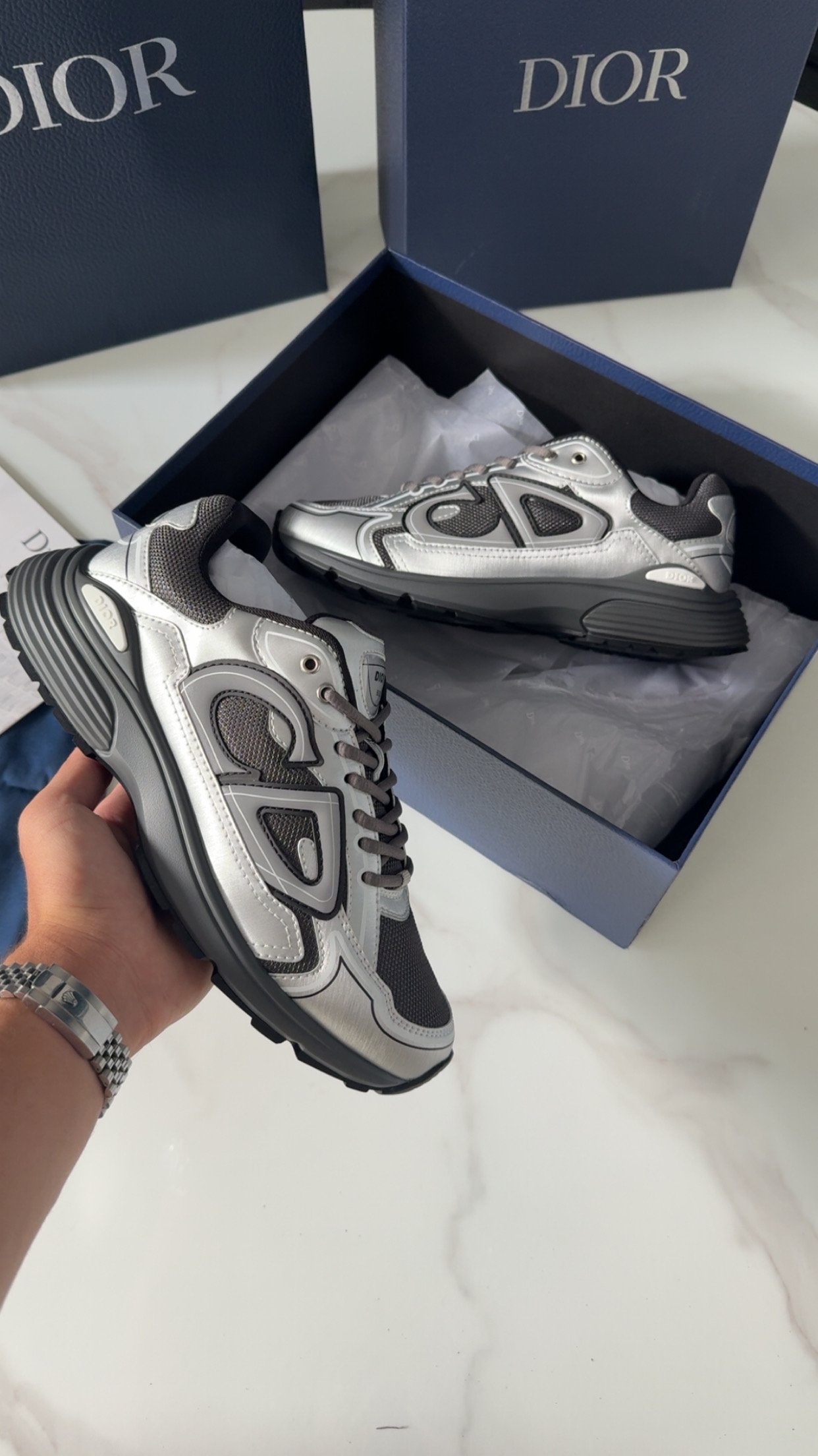 Dior B30 Gris Métallisé - Image 2